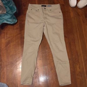 High waisted khaki pants